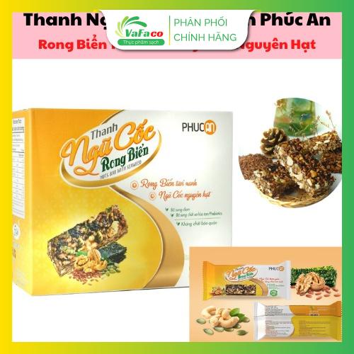 Thanh Ngũ Cốc Rong Biển Phúc An (Hộp 5 Thanh) - Rong Biển Tươi Xanh Ngũ Cốc Nguyên Hạt