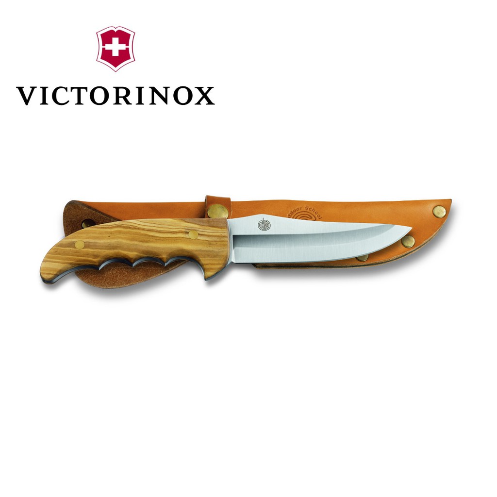 Dao Sinh Tồn Victorinox 12cm  4.2253 - Olive Wood Handle - Hãng phân phối chính thức