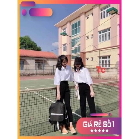 Áo sơ mi tay lỡ 1 túi