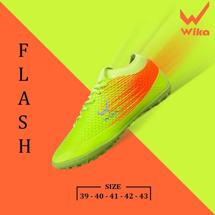 Giày Bóng Đá Wika Flash Xanh Chuối