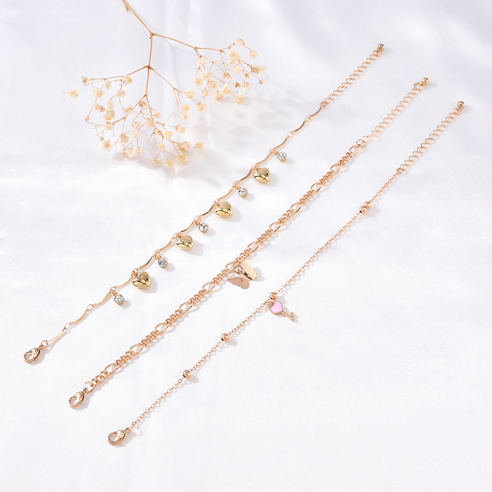 Bộ 3 Lắc Chân Kiểu Dáng Thanh Lịch Thời Trang Cho Nữ | BigBuy360 - bigbuy360.vn