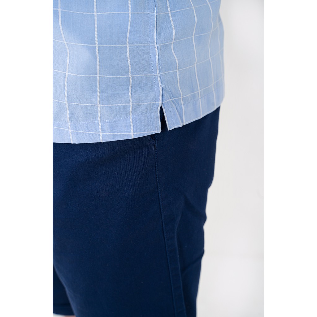 Áo sơ mi nam ngắn tay Biluxury kẻ caro cổ điển trẻ trung dễ mặc thân thiện với làn da 4SMCC003XAH | BigBuy360 - bigbuy360.vn