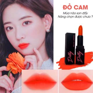 💋SON SÁP DOLLY MÀU ĐỎ CAM (Tách sét)💋