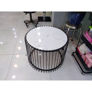 Bàn trà, bàn sofa mẫu lồng chim mặt đá trắng sang trọng
