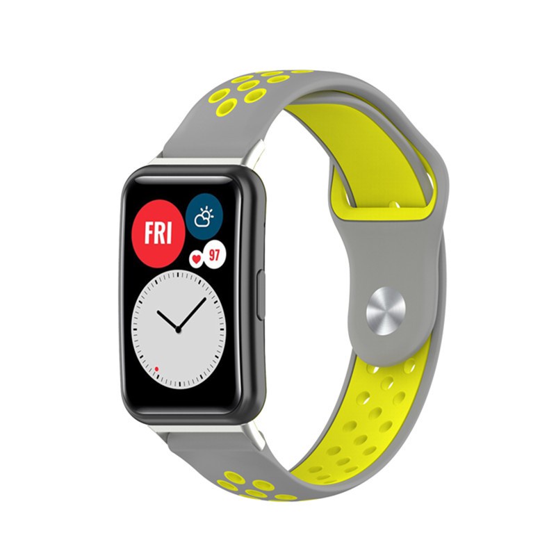 Dây đeo silicone thoáng khí cho đồng hồ thông minh Huawei Watch Fit