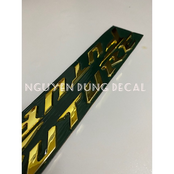 Cặp chữ nổi Future màu vàng_ Nguyễn Dũng Decal