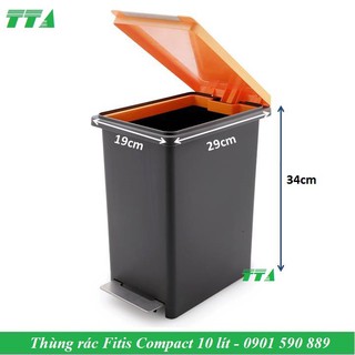 Thùng rác nhựa đạp chân Fitis compact 905
