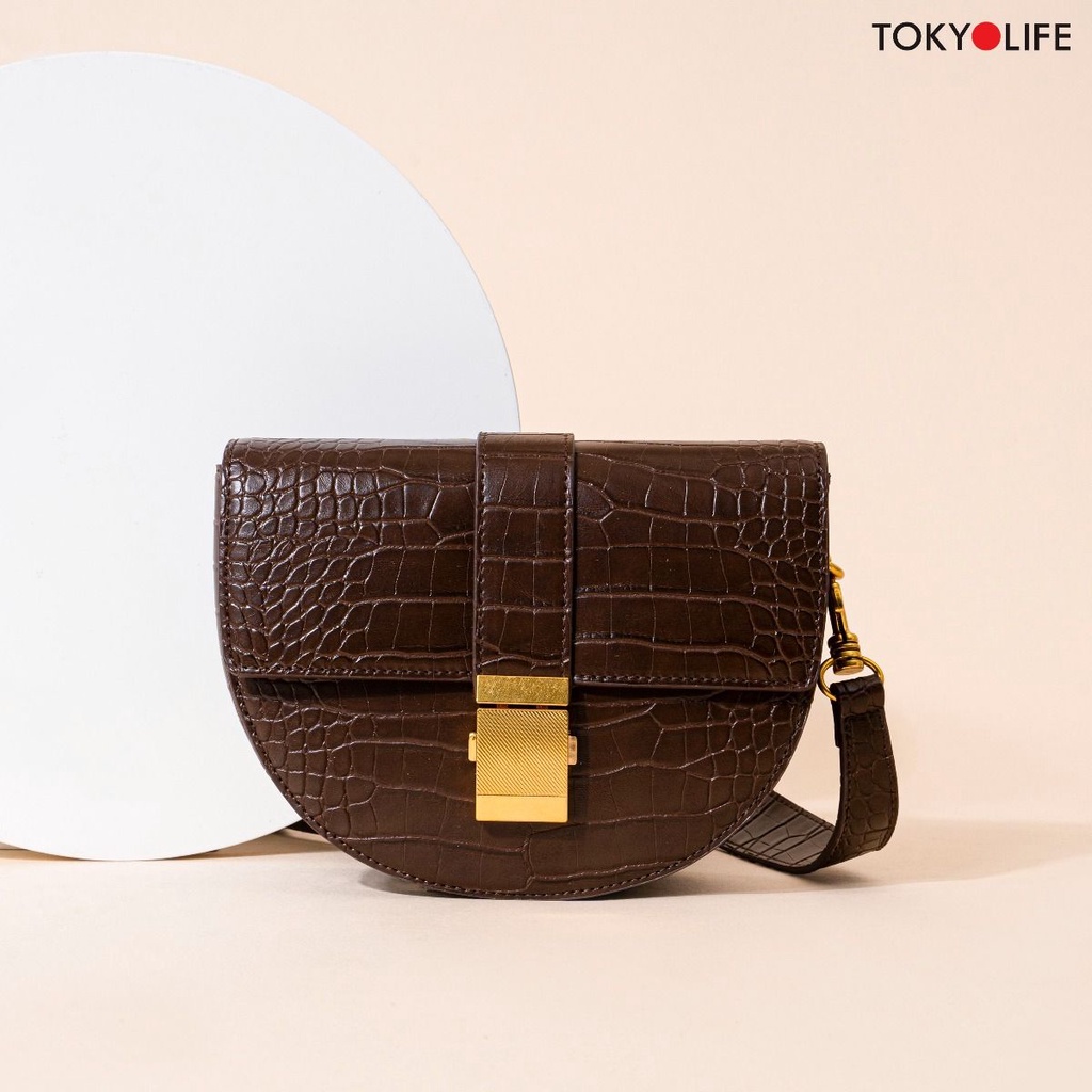 Túi xách nữ đẹp đeo chéo nữ thời trang công sở cao cấp da PU TOKYOLIFE E9BAG300I