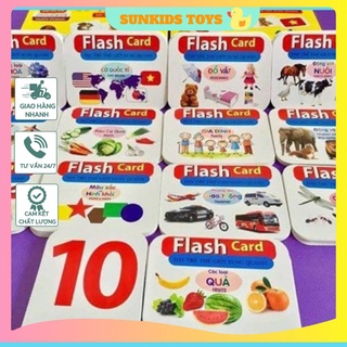 Bộ thẻ học thông minh cỡ to 15 chủ đề 280 thẻ kèm tô màu