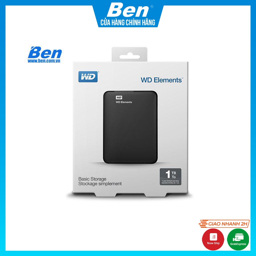 Ổ cứng di động Western Digital Element USB 3.0 2.5inch Hàng chính hãng