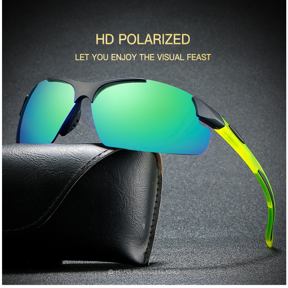 Kính mát phân cực chống chói dùng được khi lái xe ban đêm cho nam và nữ