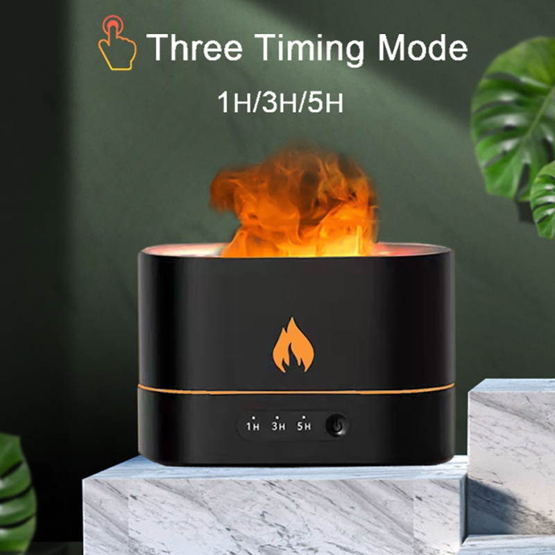 Máy Phun Sương Tạo Độ Ẩm Mô Phỏng Ngọn Lửa Có Chức Năng Hẹn Giờ