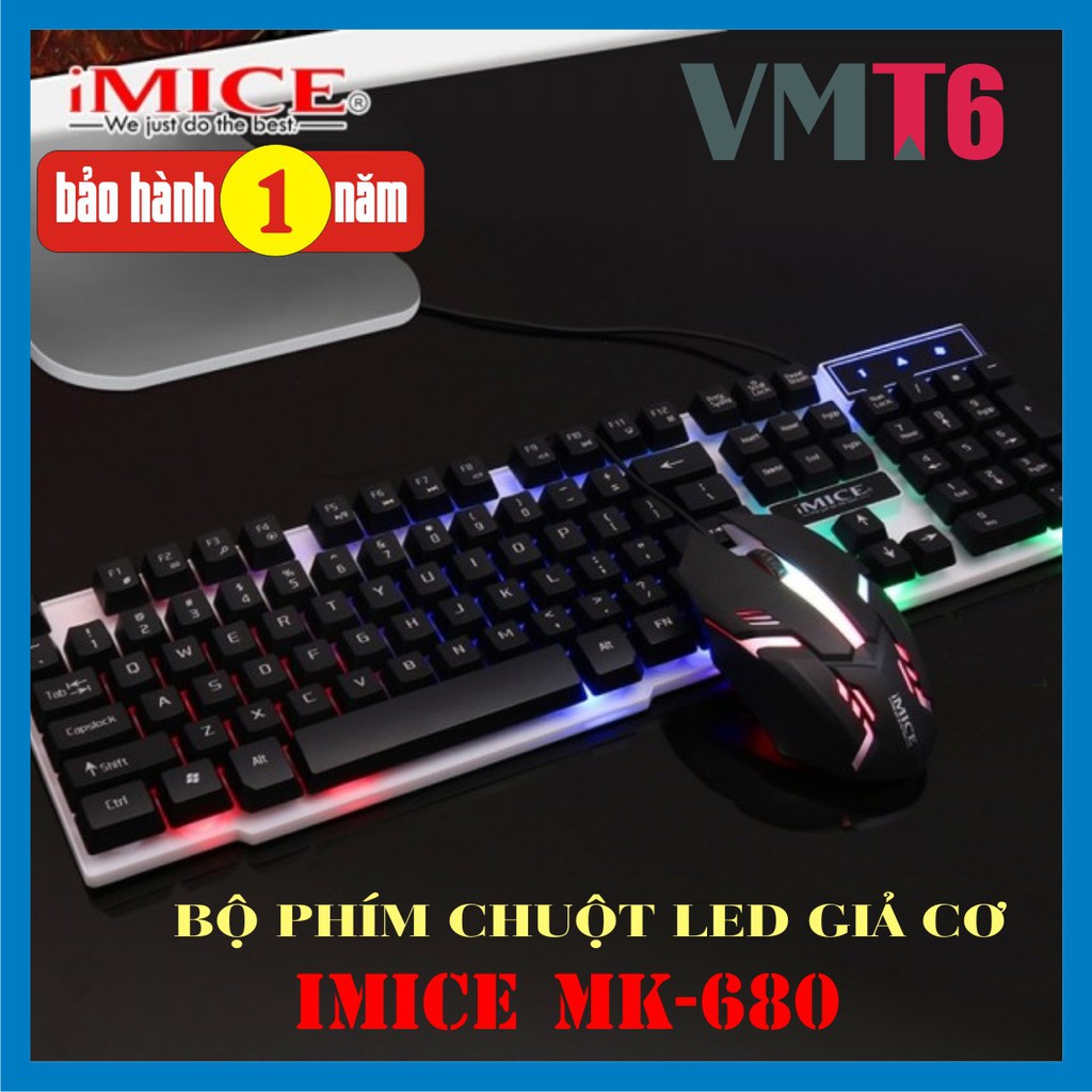 Bộ phím chuột giả cơ Chuyên Game IMICE KM 680 - Chính hãng bảo hành 12 tháng !