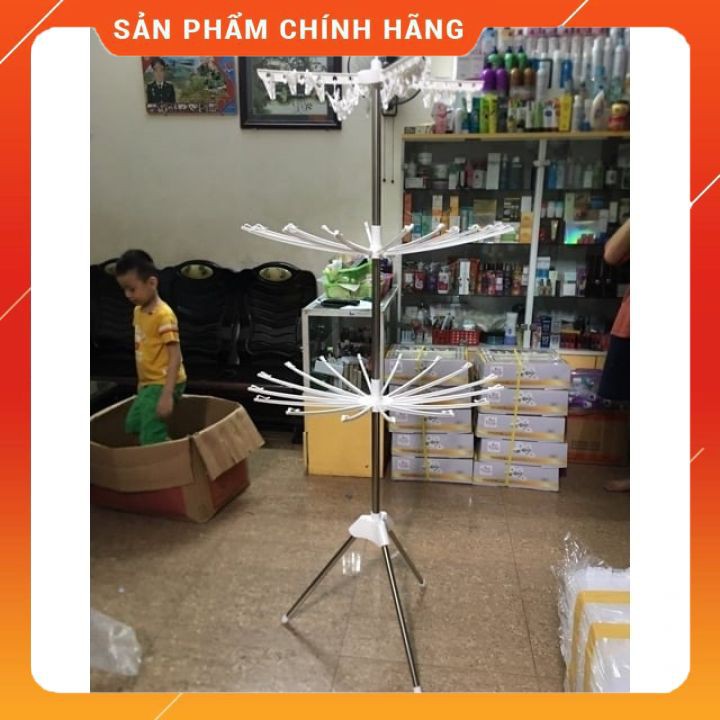 CÂY PHƠI QUẦN ÁO HỢP KIM GẤP GỌN THÔNG MINH [FREESHIP]