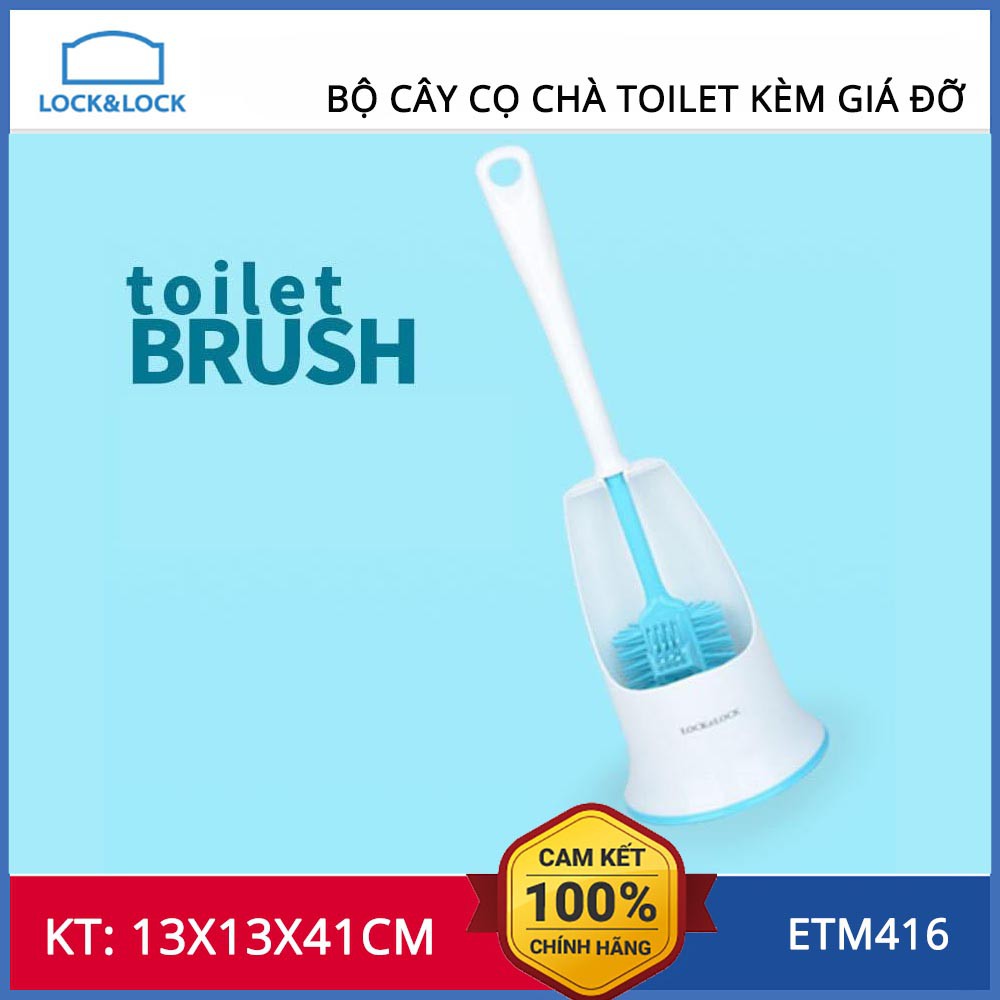 Bộ chổi cọ vệ sinh toilet kèm giá đỡ Lock&amp;lock ETM416