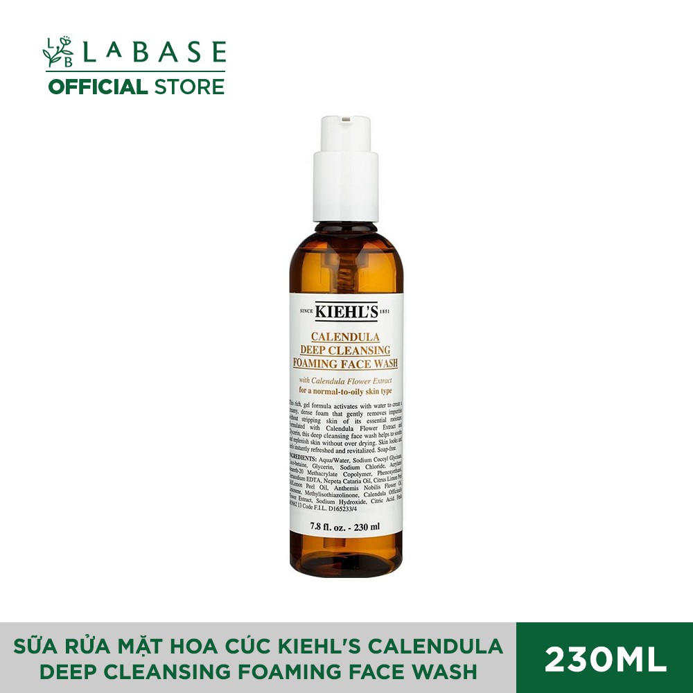 Sữa Rửa Mặt Hoa Cúc - Kiehl’s Calendula Deep Cleansing Foaming Face Wash