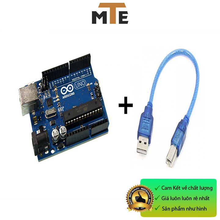 Module arduino UNO R3 chip cắm Atmega16u2 (board phát triển) kèm cáp