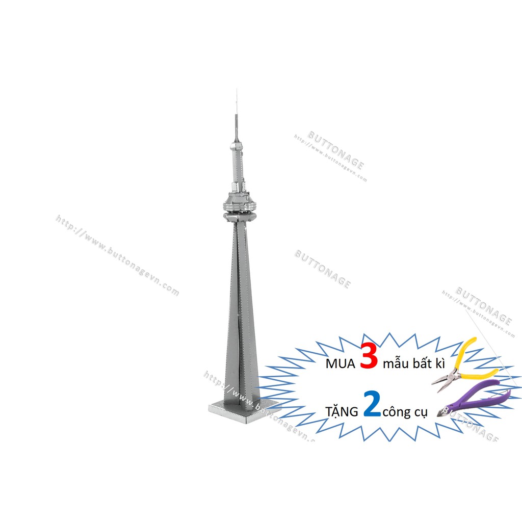 Mô Hình Lắp Ráp 3d Tháp Truyền Hình Canada