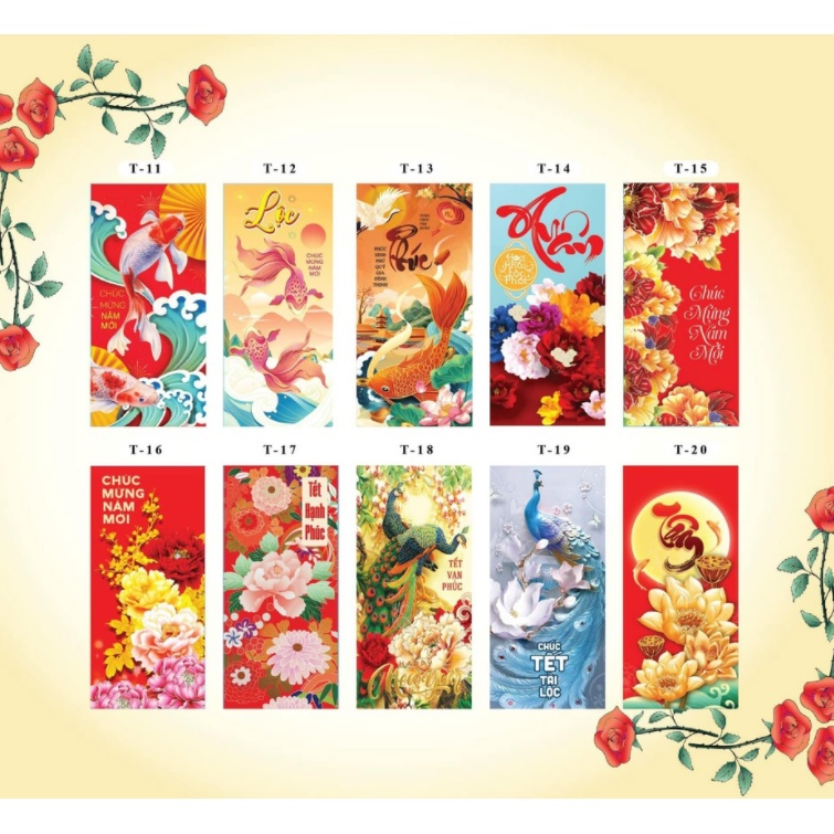 SET 10 BAO LÌ XÌ TẾT 2024