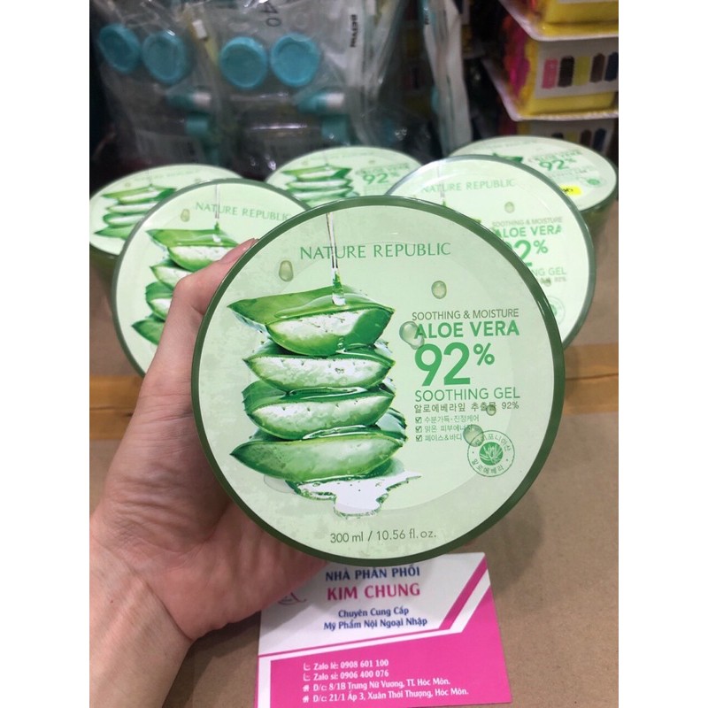 Gel nha đam Aloe Vera 92% Nature Republic 300ml