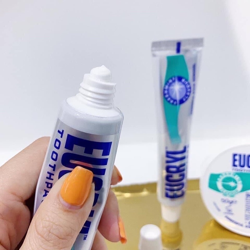Bột & Kem Đánh Răng Làm Trắng EUCRYL Tooth Paste Freshmint