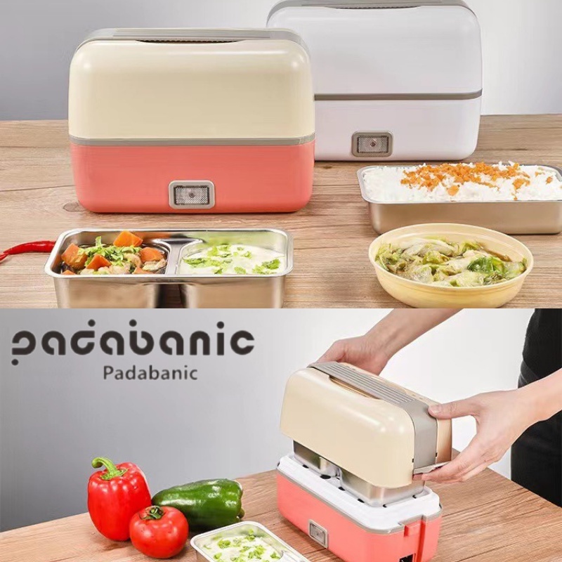 Hộp Cơm Giữ Nhiệt Lúa Mạch 2 Tầng Ruột Inox 304 - Hộp Cơm Văn Phòng Nấu Chín Thức Ăn An Toàn Sức Khỏe