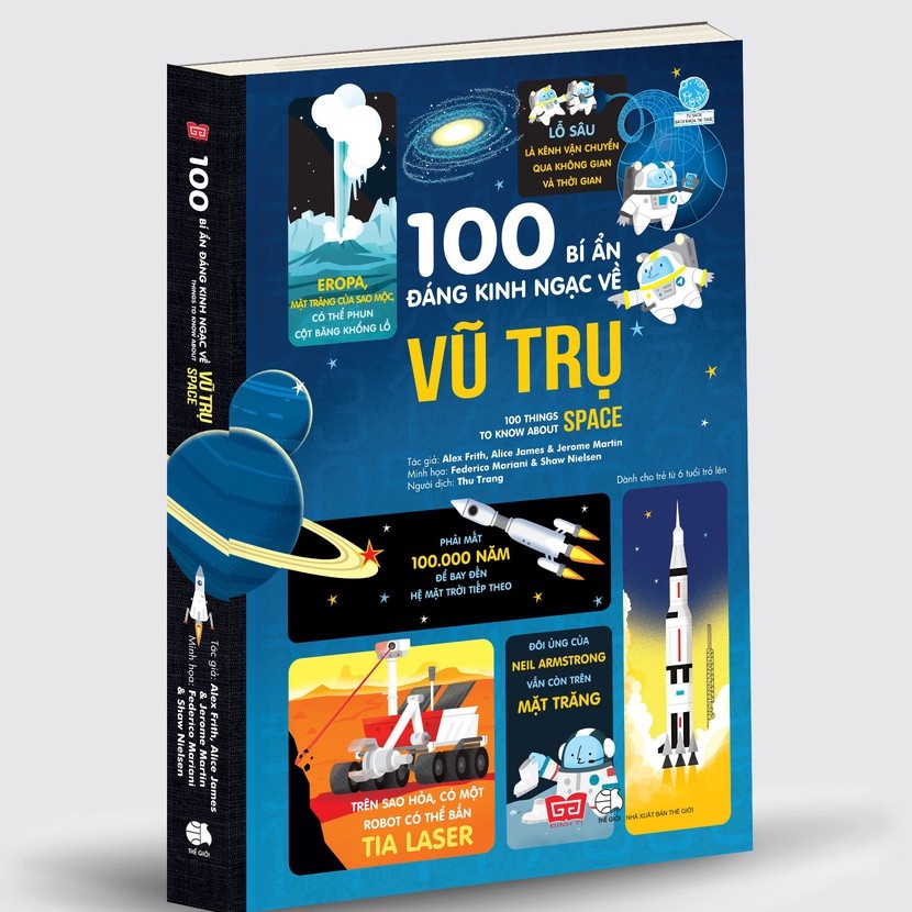 Sách-100 bí ẩn đáng kinh ngạc về Vũ trụ (USBORNE - 100 things to know about space)