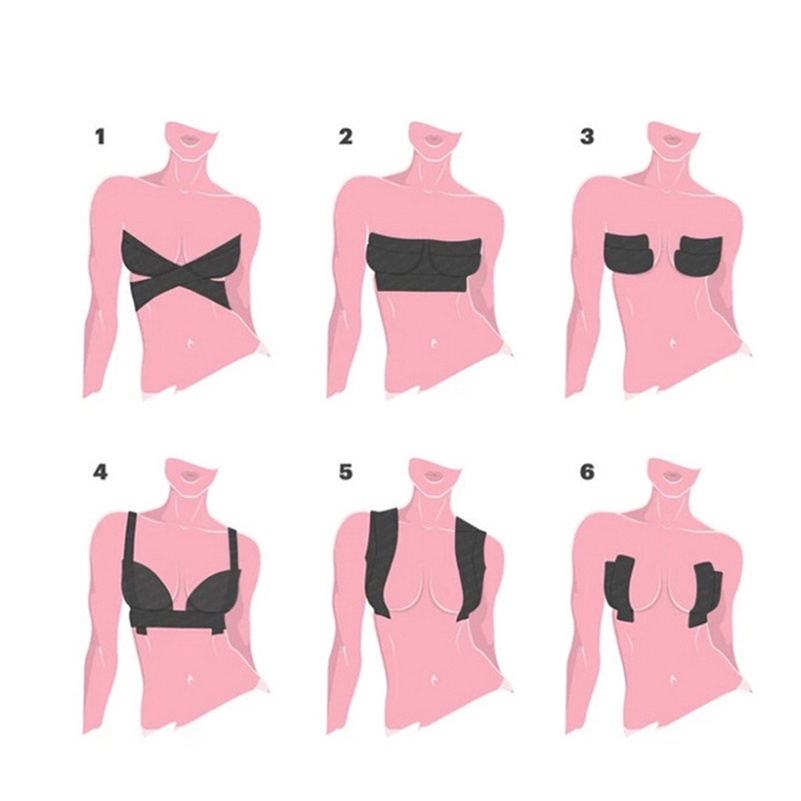 1 Cuộn Băng Dán Ngực Trong Suốt Cho Nữ