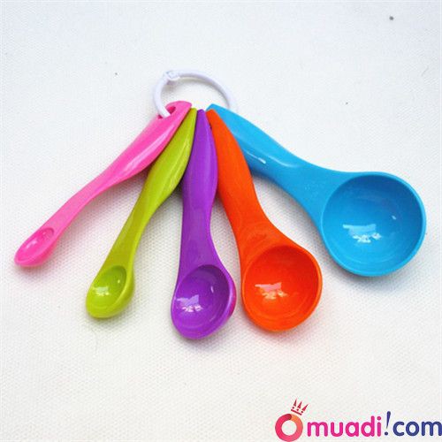 Xâu thìa nhựa định lượng 5 màu