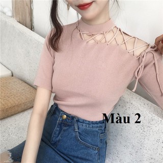 áo len đan dây vai quảng châu