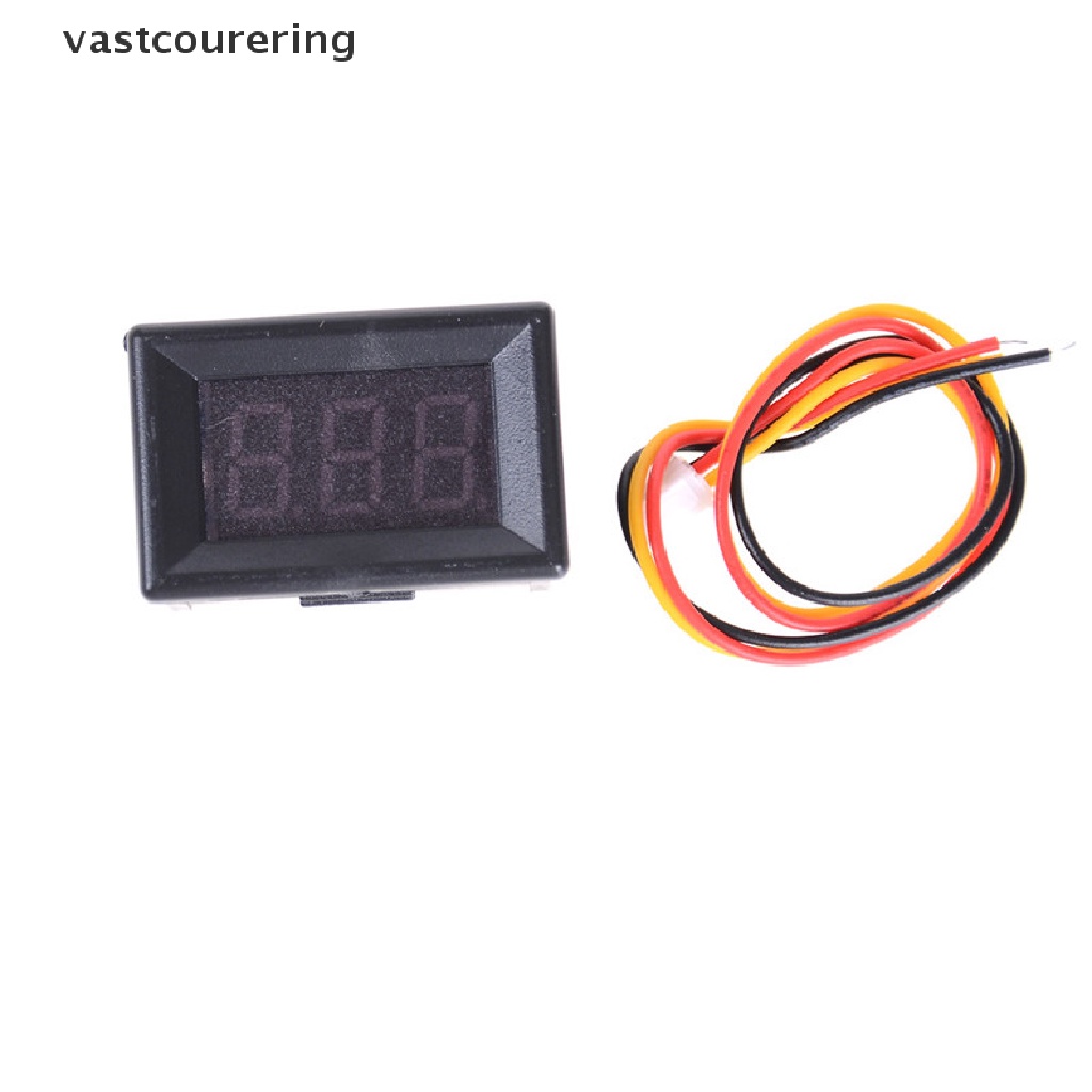 Vôn Kế Điện Tử Mini 3 Dây 0-100V Có Đèn LED