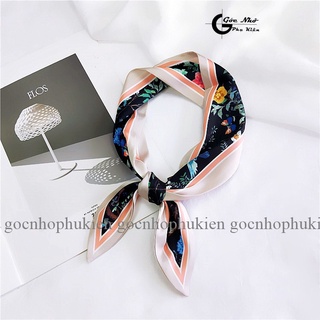 Khăn quàng cổ lụa dài, khăn turban lụa dài  cao cấp D86F