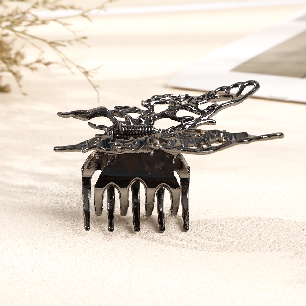 Kẹp tóc Haimeikang hình bướm ba chiều bằng kim loại cao cấp thời trang Hàn Quốc dành cho nữ