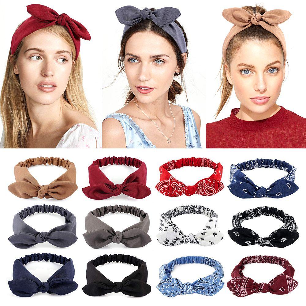 Băng Đô Nơ Co Giãn Thời Trang Dành Cho Nữ