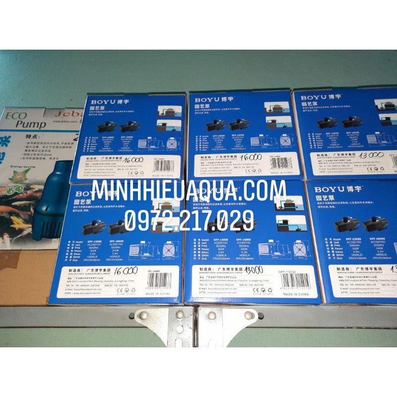 Máy bơm đẩy, đài phun boyu SPF-16000