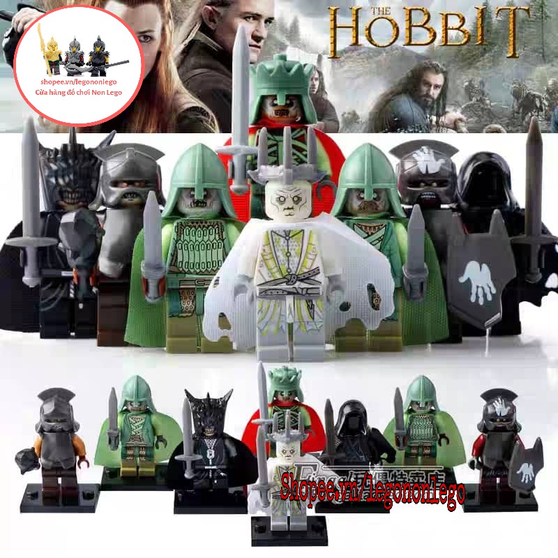 Minifigure lính trung cổ chúa tể của những chiếc nhẫn Lord of the Rings quân đội lính quỷ PG8036