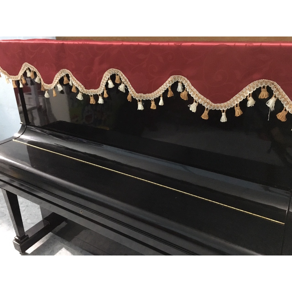 KHĂN PHỦ ĐÀN PIANO UPRIGHT GẤM HỌA TIẾT - MK001