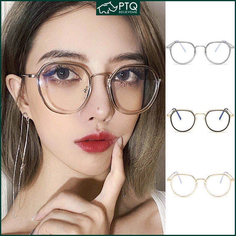 Mắt Kính Gọng Nhỏ Chống Ánh Sáng Xanh Phong Cách Retro Dành Cho Nữ