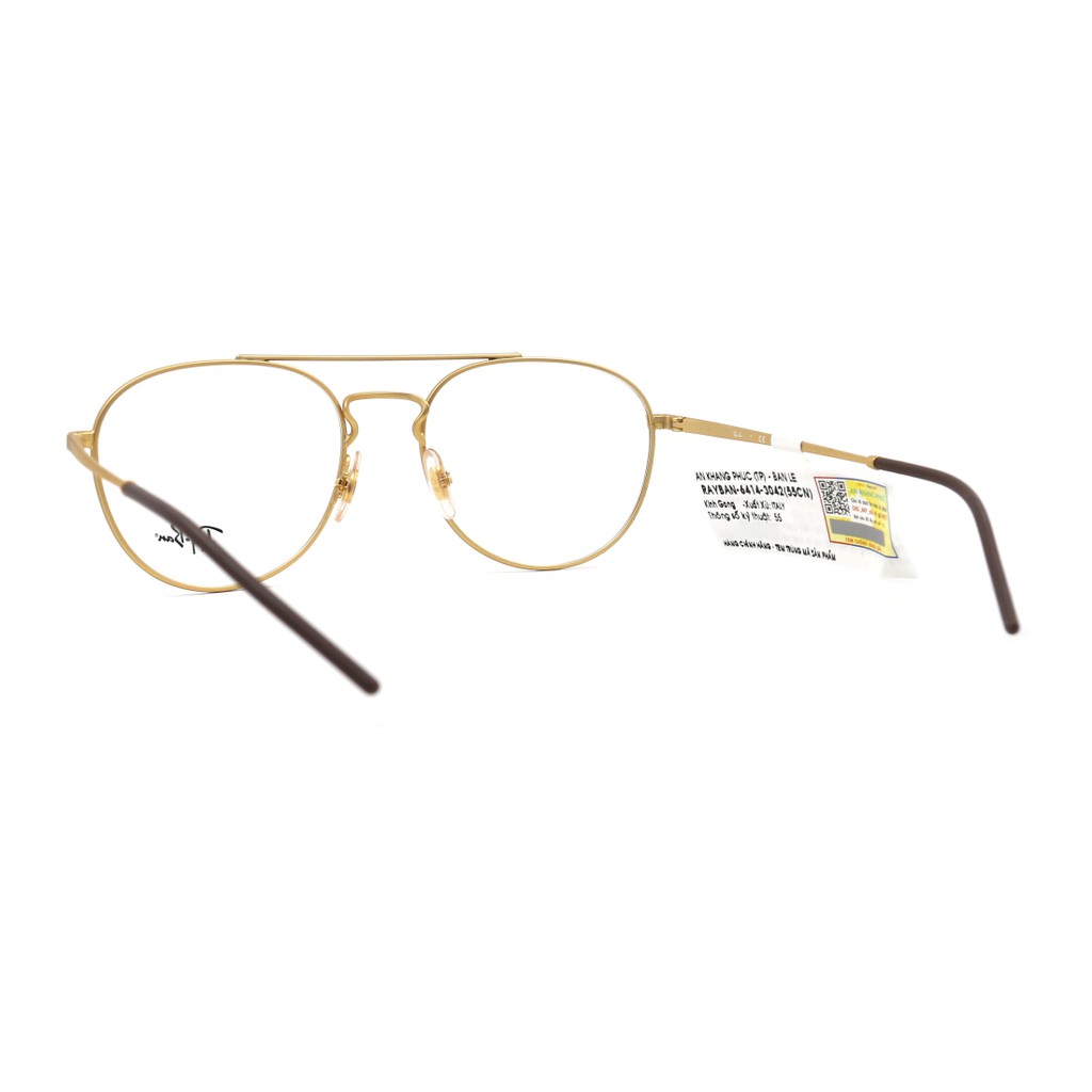RB6414 3042-Gọng kính nam nữ Rayban chính hãng(55-16-140), thiết kế dễ đeo bảo vệ mắt