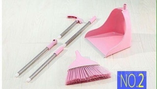 Chổi nhựa kèm mo