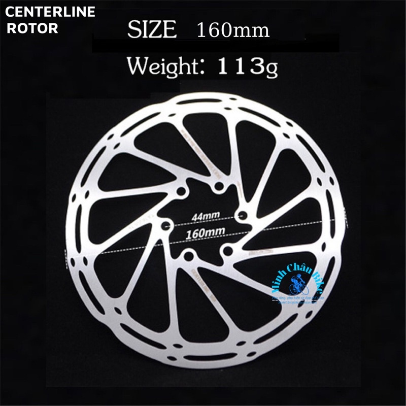 Đĩa phanh xe đạp SRAM Centerline 160mm - 6 Bulong