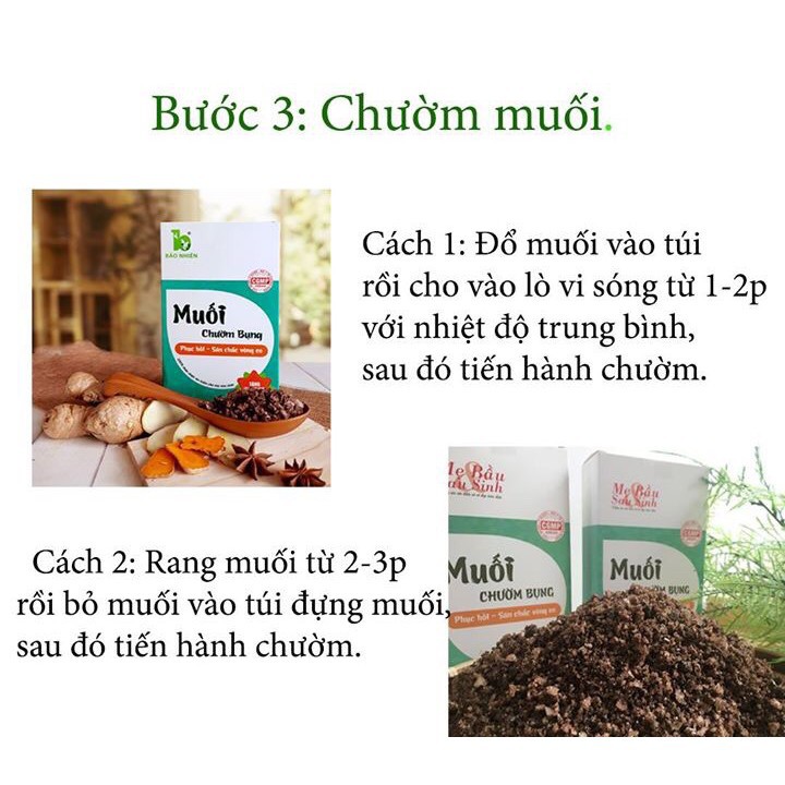 [Bảo Nhiên] Muối Chườm Bụng Cho Mẹ Sau Sinh - Săn Bụng Giảm Eo Mờ Rạn | 850 gram