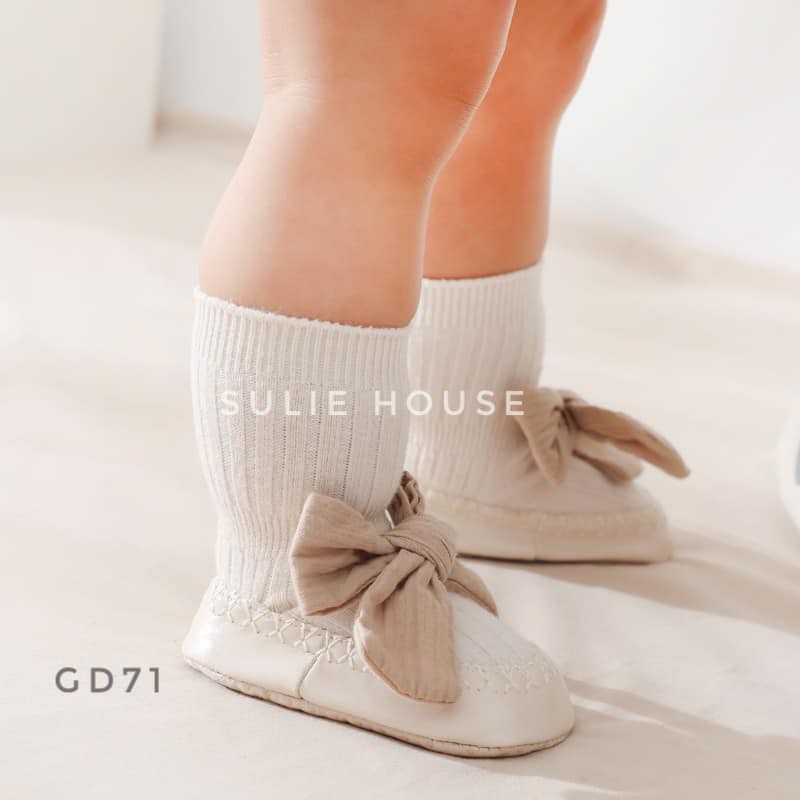 Giày tất 2 in 1 đính nơ - GD71