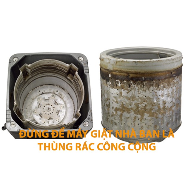 Bột vệ sinh lồng máy giặt công nghệ Hàn Quốc trọng lượng 450 Gram siêu sạch