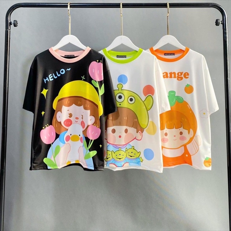 Áo Thun Tay Lở 3D Hoạ Tiết Búp Bê Ảnh Thật Shop Chụp