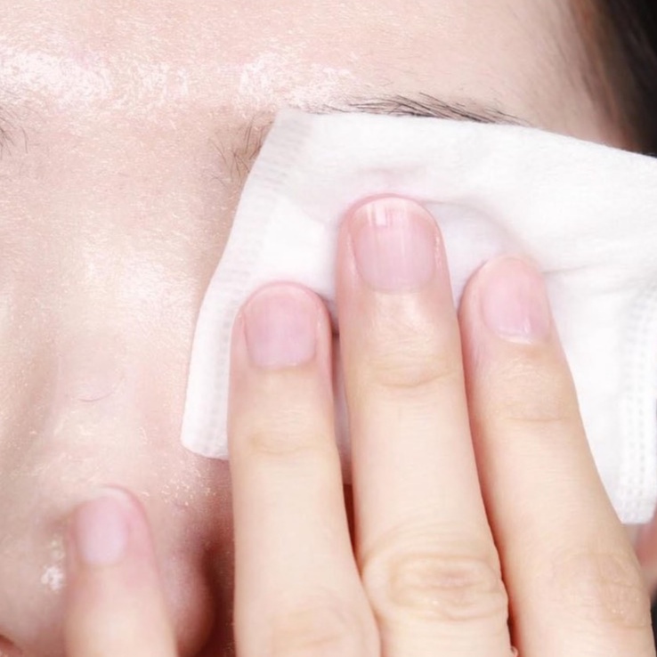 Bông tẩy trang Silcot 2 dòng xanh dương / xanh lá / xanh đen