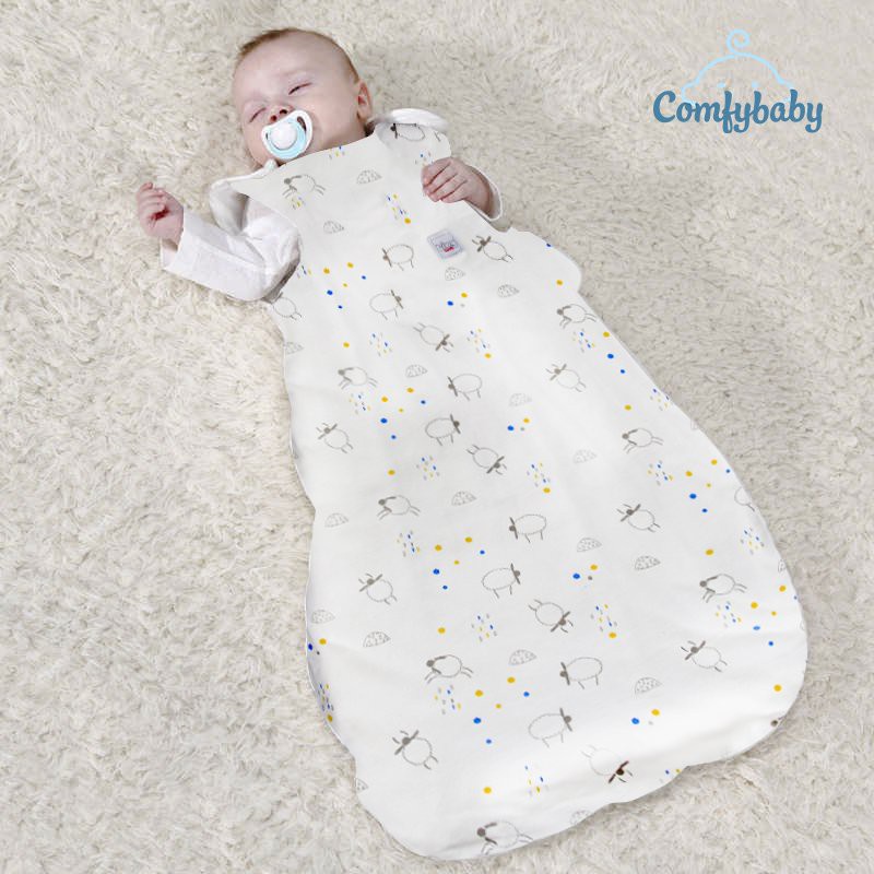 Túi ngủ organic cotton cho bé có trần bông giữ ấm 3 tới 12 tháng Tinylove