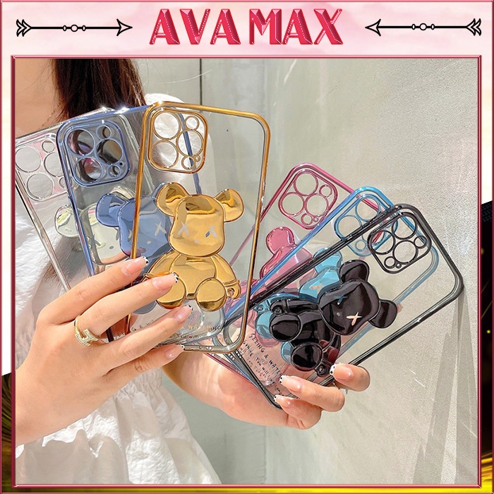 Ốp Lưng iPhone Dẻo Mạ Viền in hình nổi Kaws 3D cực xịn 6plus/7plus/8plus/x/xs/11/11ProMax/12/13/pro/max/plus/promax