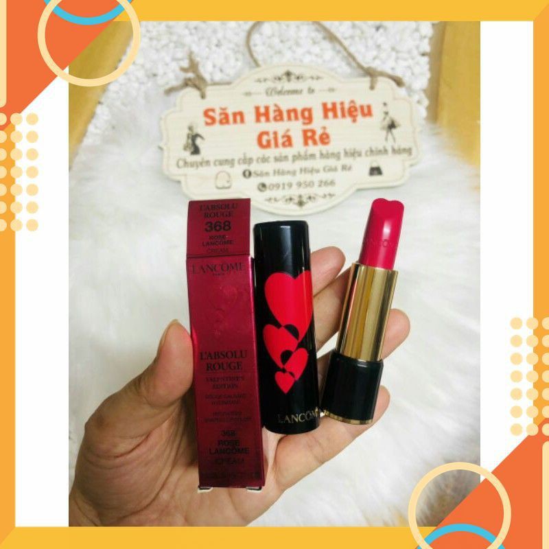 [Sale Đặc Biệt] Son Lancome 368 Rose - son Lancome màu hồng Fuchsia - Son lì màu hồng - Son thỏi màu