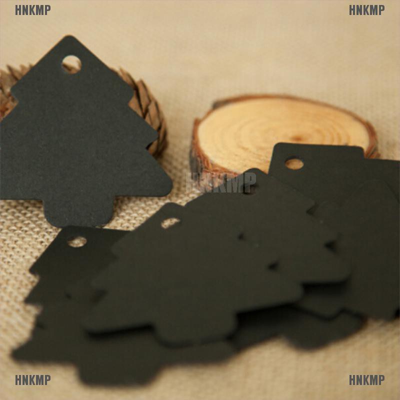 50 miếng giấy kraft hình cây thông trang trí giáng sinh tiện lợi